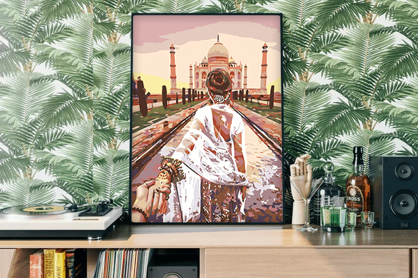 Pár Taj Mahal