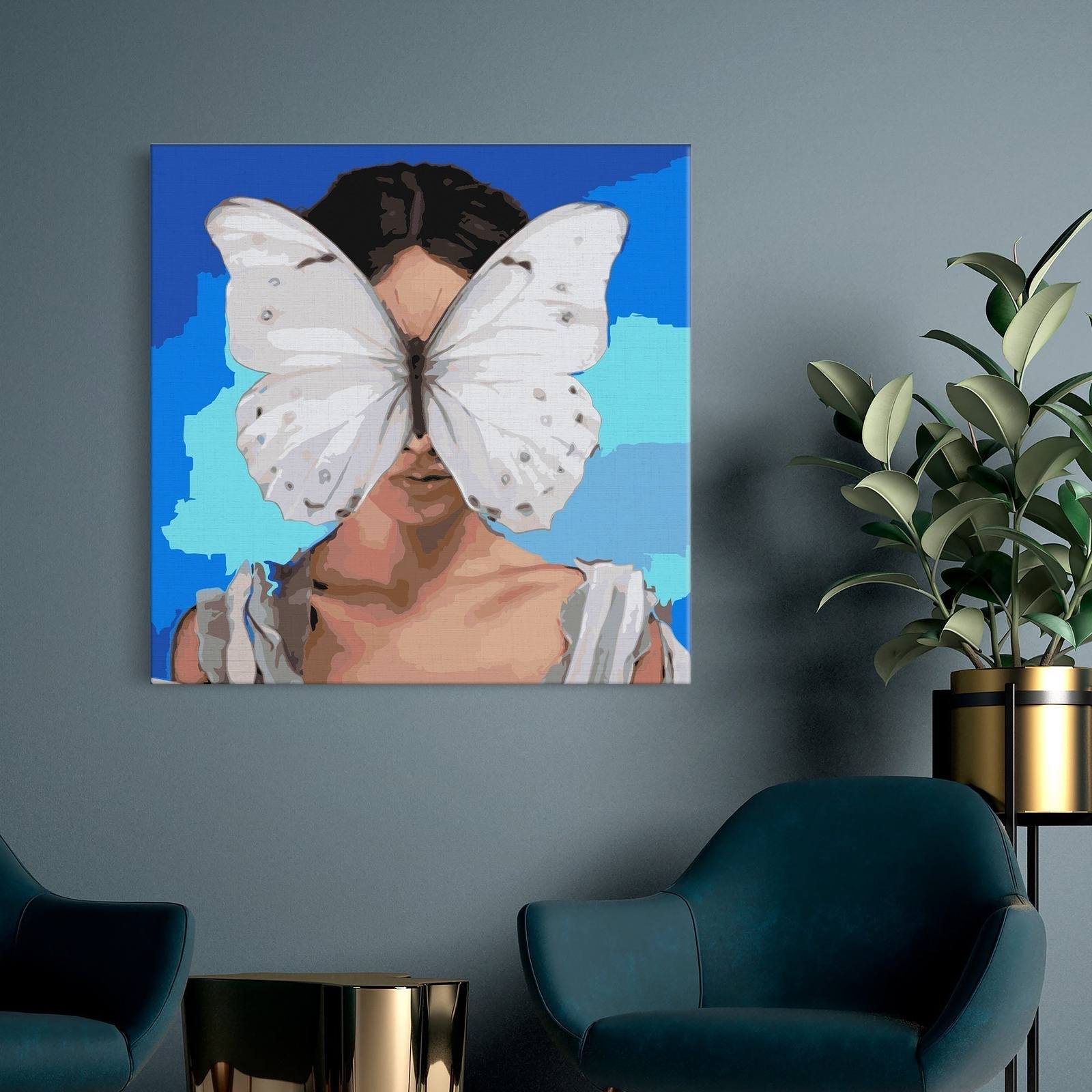 Woman And Butterfly (Pc0598)