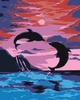 Delfíny Pri Západe Slnka